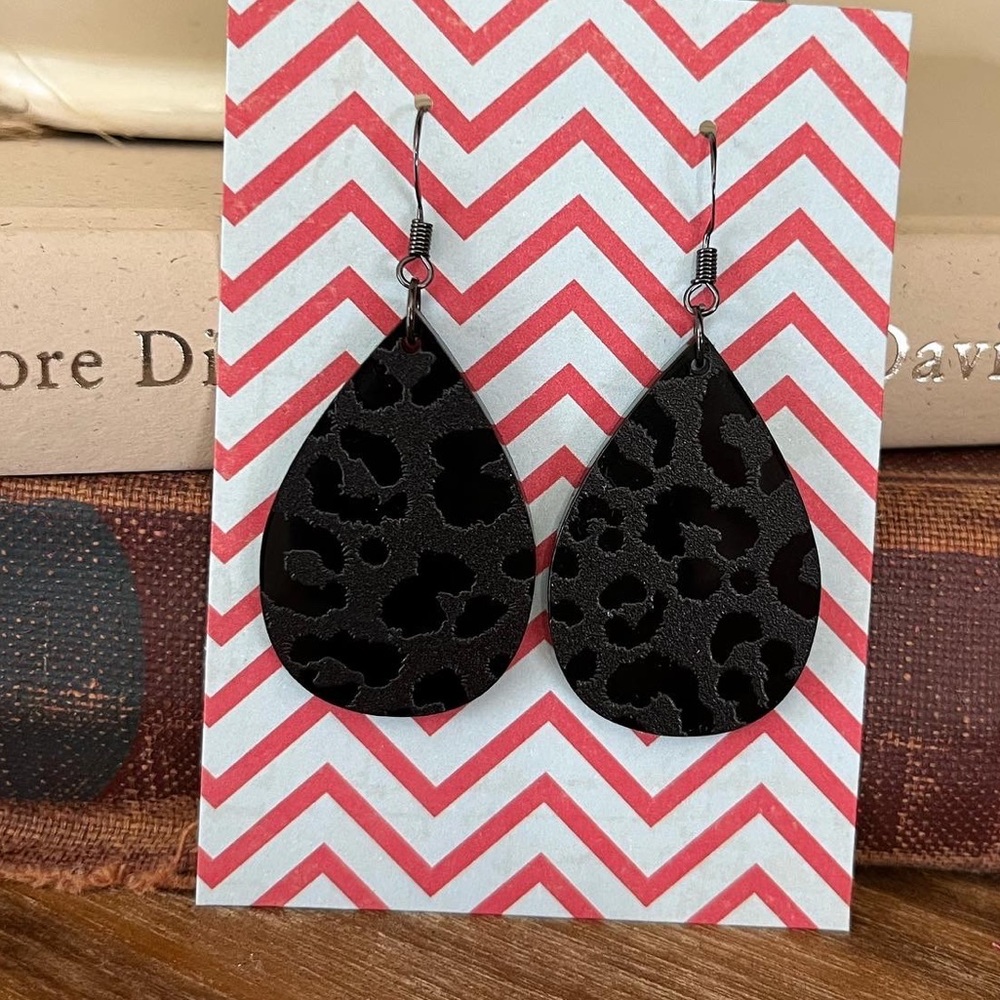 Acrylic Leopard Earrings